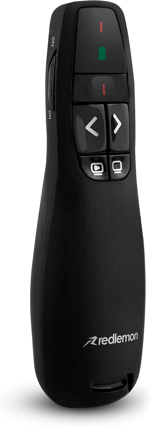 Redlemon Apuntador Láser para Presentaciones Inalámbrico USB con Estuche