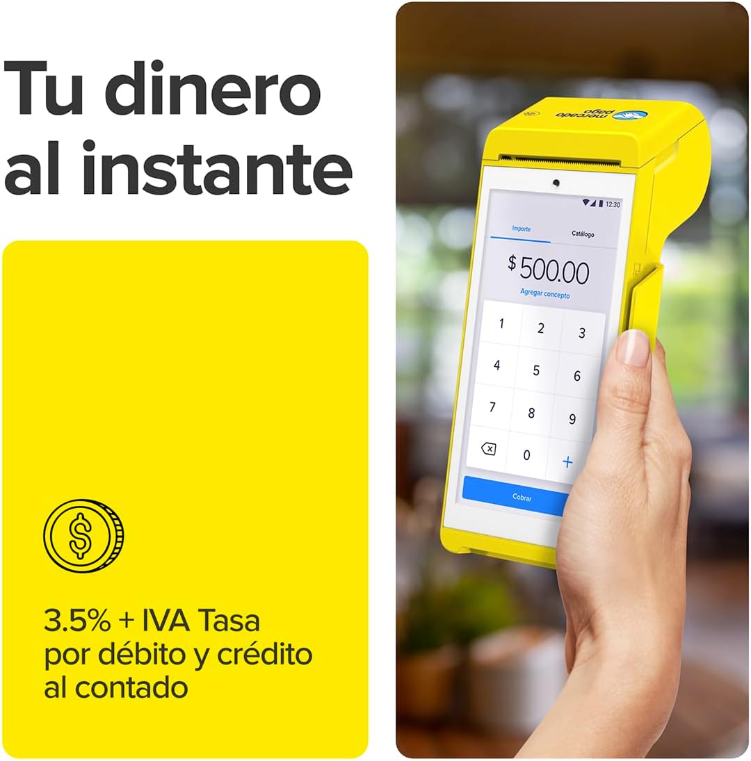 MERCADO PAGO POINT Smart 2, Terminal para Tarjetas con Internet Gratis