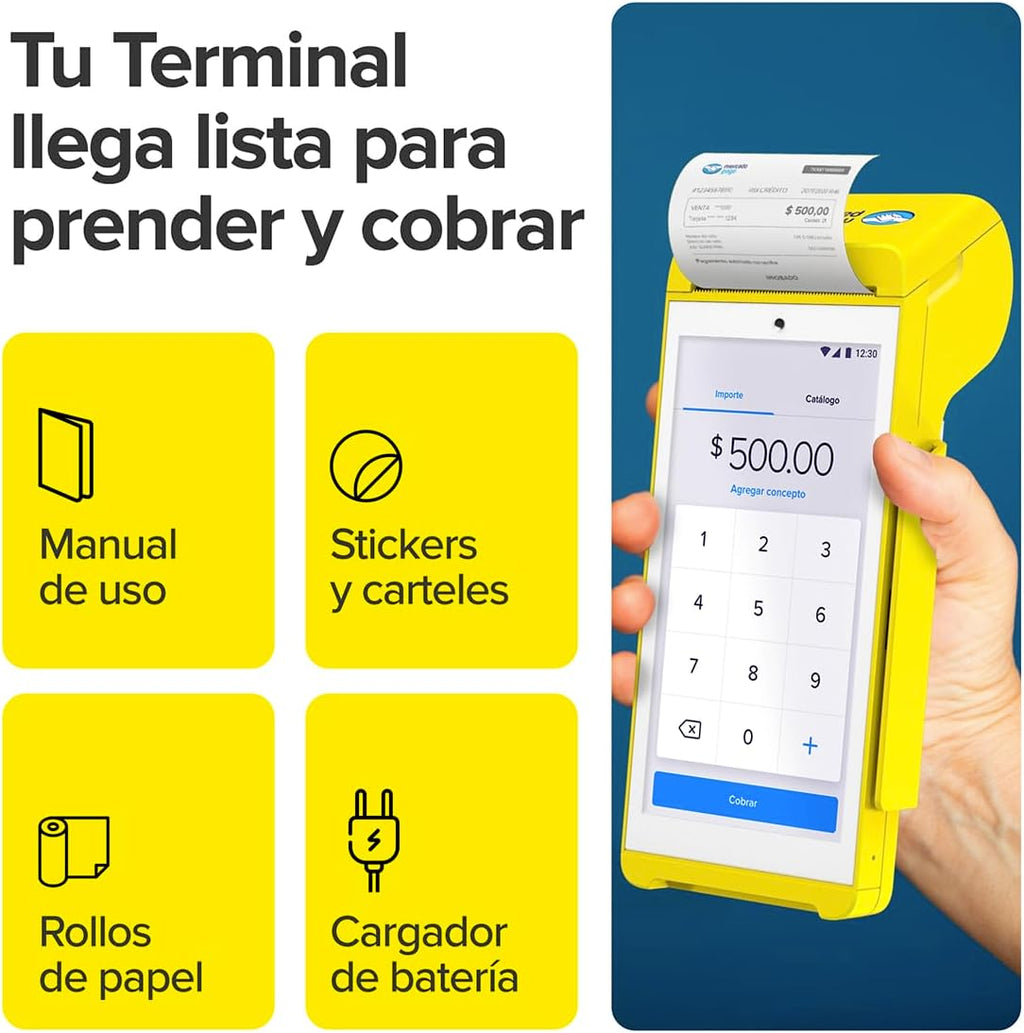 MERCADO PAGO POINT Smart 2, Terminal para Tarjetas con Internet Gratis