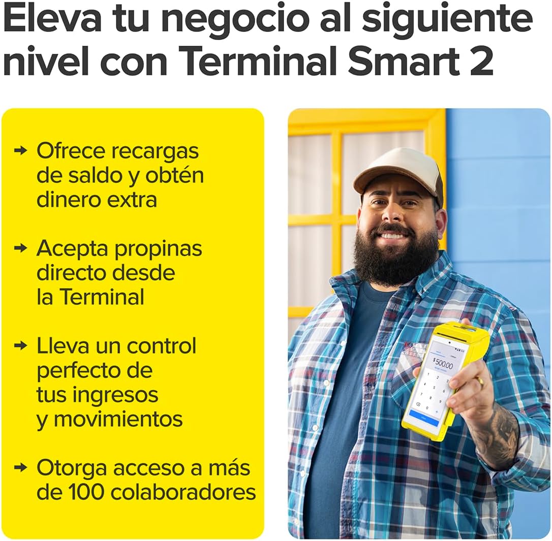 MERCADO PAGO POINT Smart 2, Terminal para Tarjetas con Internet Gratis
