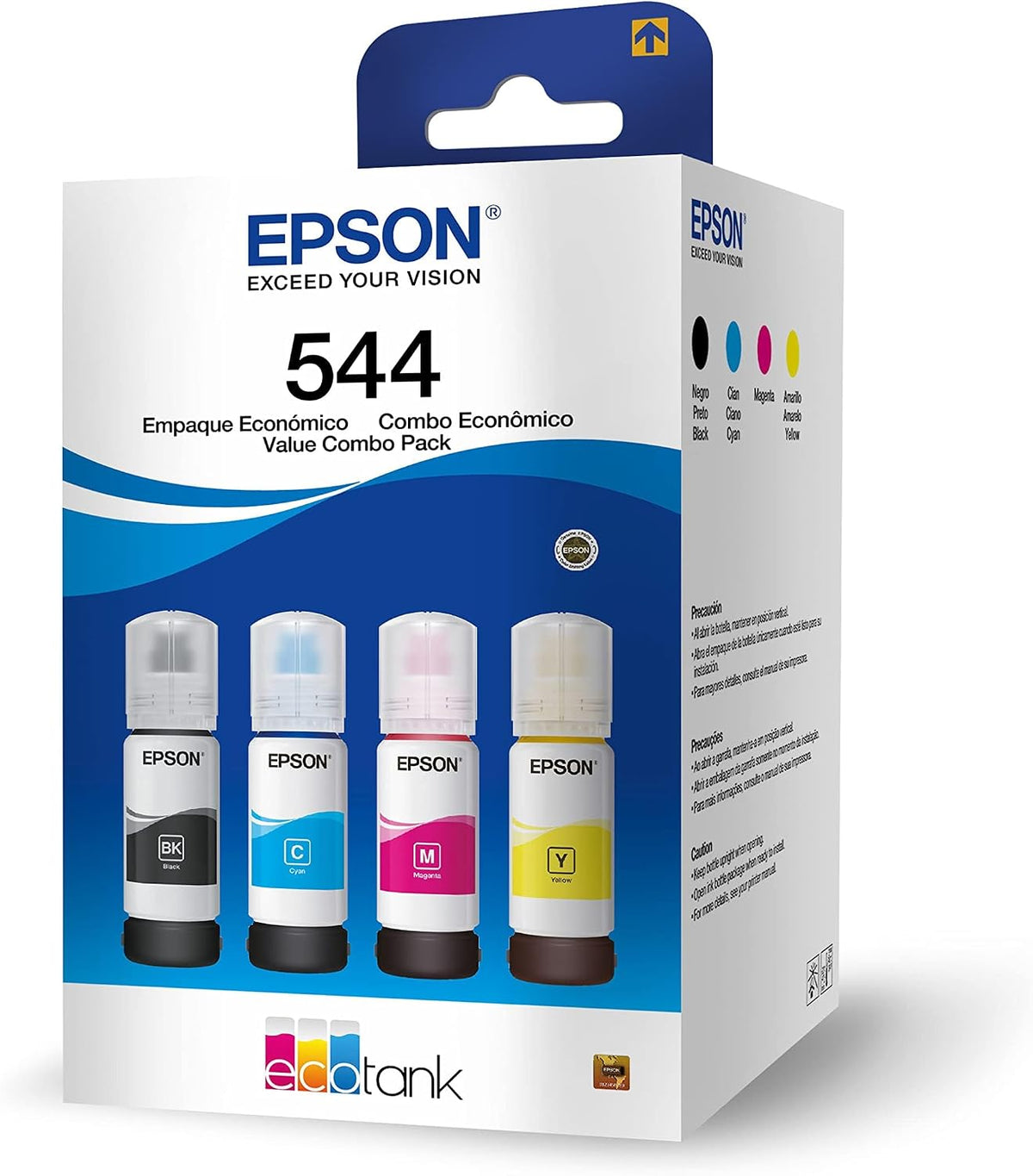 Epson Ecofit Botellas de Tinta Neg-Cian-Mag-Ama T544 4 unidades