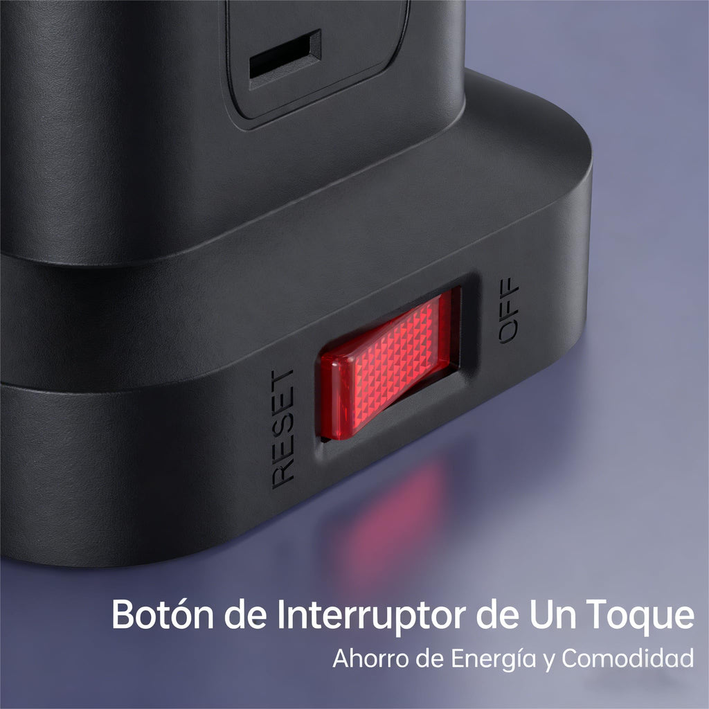 SMALLRT 1.98M Regleta Torre Multicontacto, Extension Electrica USB C Blanco