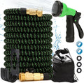 Manguera para Jardin Expandible Mangueras Flexibles Jardín Tubo de Agua Retráctil Tubos de Expansión Prueba de Fugas Multifuncional para Riego Plantas Lavado de Coche Mascotas Ducha Perro(15 Metros)